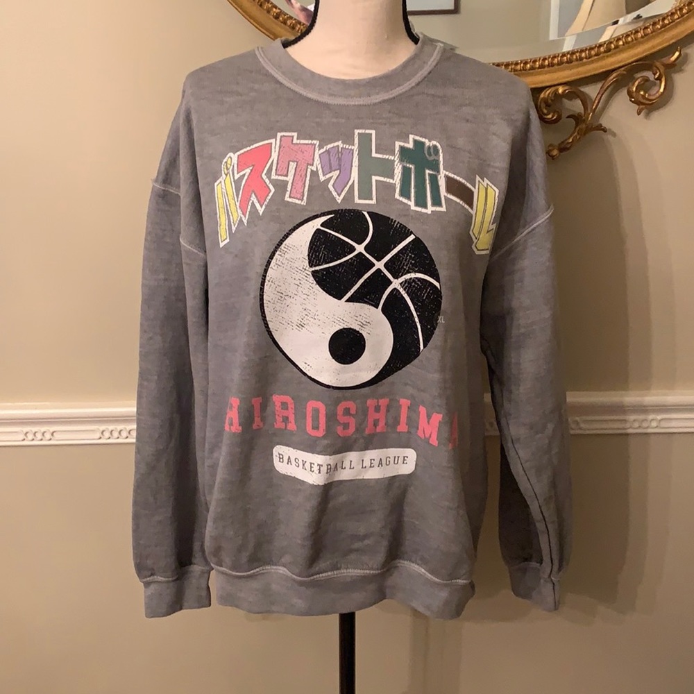 PACSUN Grey Sweatshirt - XL